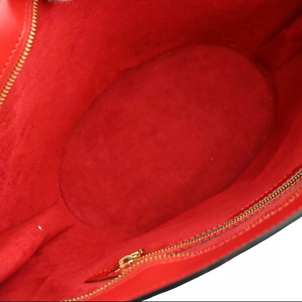 Louis Vuitton Red Epi Leather Tote with Structured Top Handles - Picture 8 of 13